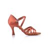 Scarpe DAN(C)IN Sandali | Scarpe Da Ballo Dancin In Raso Flesh 5 Fasce Incrociate , Tacco 7,5 Cm