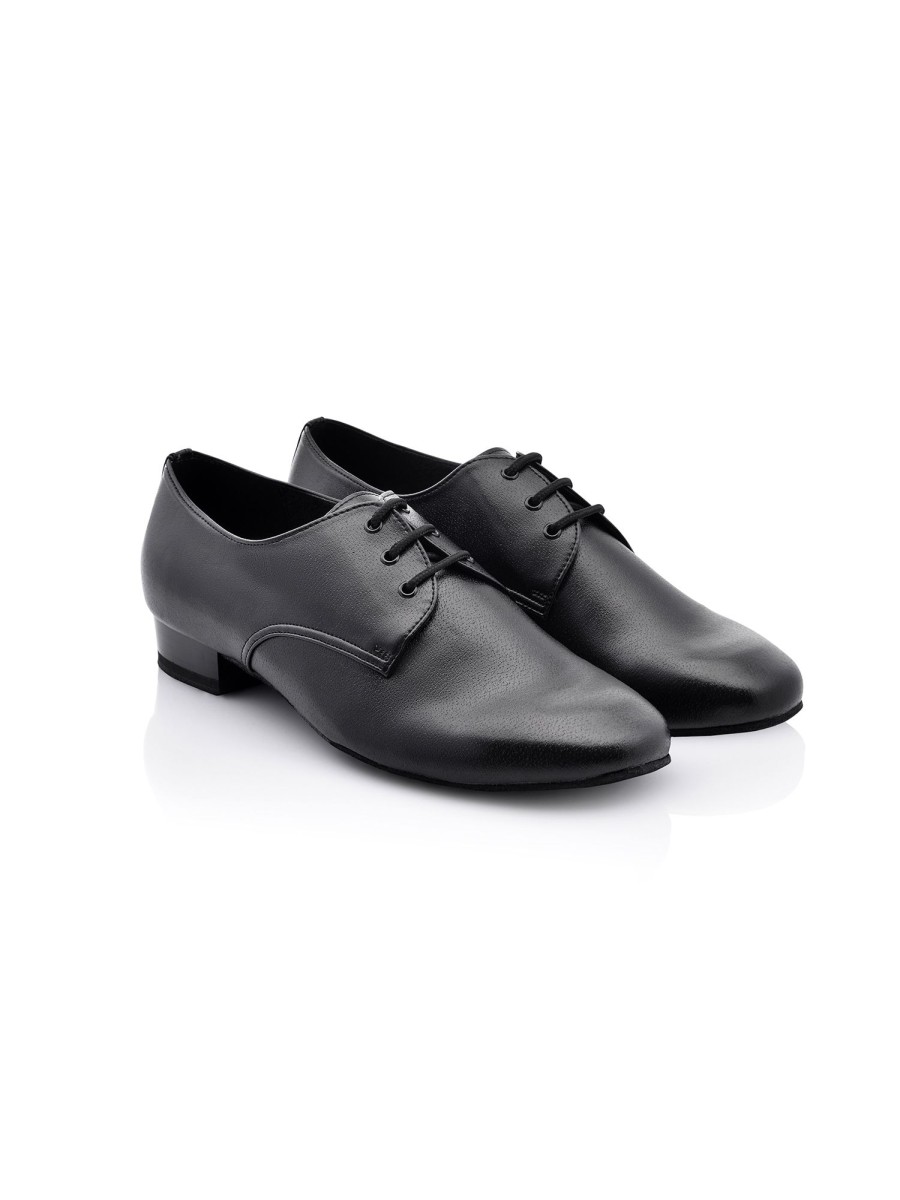 Scarpe DAN(C)IN Stringati | Scarpe Da Ballo Stringata In Ecopelle Nero, Modello Derby , Tacco 2,5 Cm