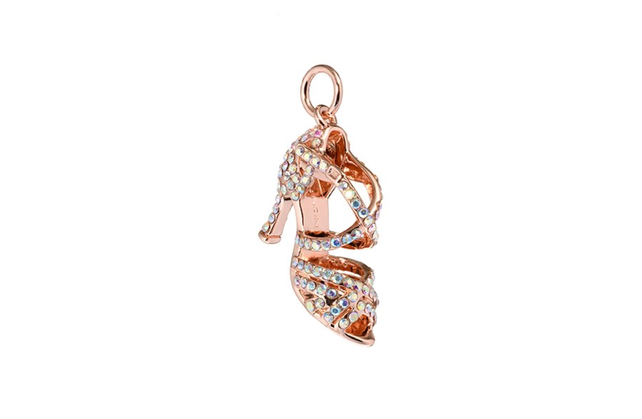 Gioielli DAN(C)IN | Pendente Placcato In Platino Rosa E Crystal Strass