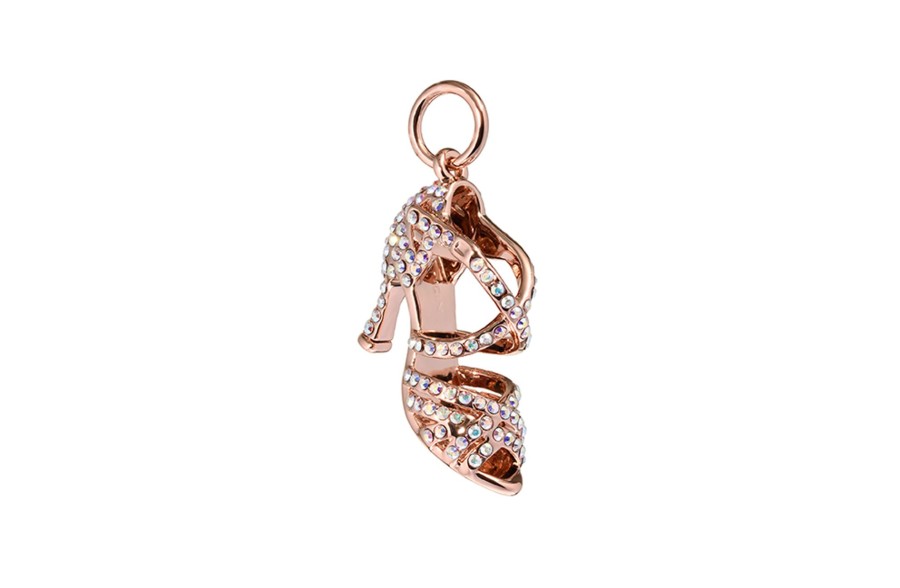 Gioielli DAN(C)IN | Collana Con Pendente Placcato In Oro Rosa E Crystal Strass In Swarovski