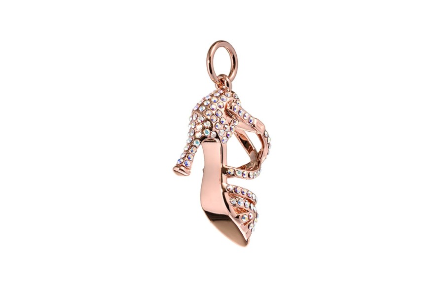 Gioielli DAN(C)IN | Collana Con Pendente Placcato In Oro Rosa E Crystal Strass In Swarovski