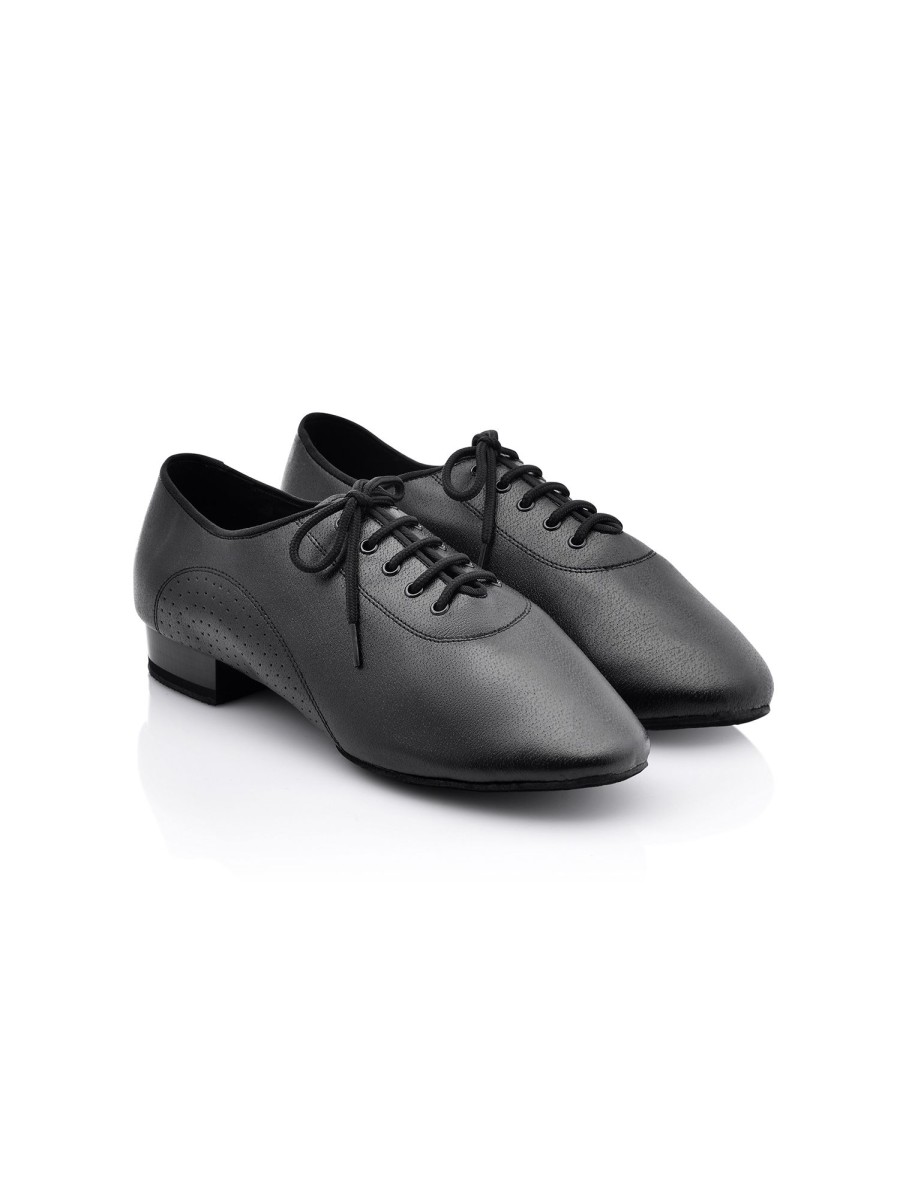 Scarpe DAN(C)IN Stringati | Scarpe Da Ballo Unisex Dancin Doppia Suola In Ecopelle Nero Tacco 2 Cm