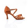 Scarpe DAN(C)IN Sandali | Scarpe Da Ballo Dancin Con Nodino, Colore Flesh Tacco 7,5 Cm